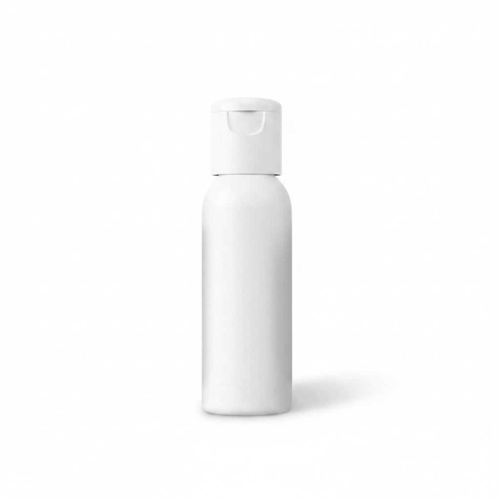 Pet Bottle 100ml Plastic Bottle with Fliptop Cap Black White