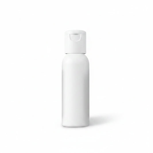 Pet Bottle 100ml Plastic Bottle with Fliptop Cap Black White