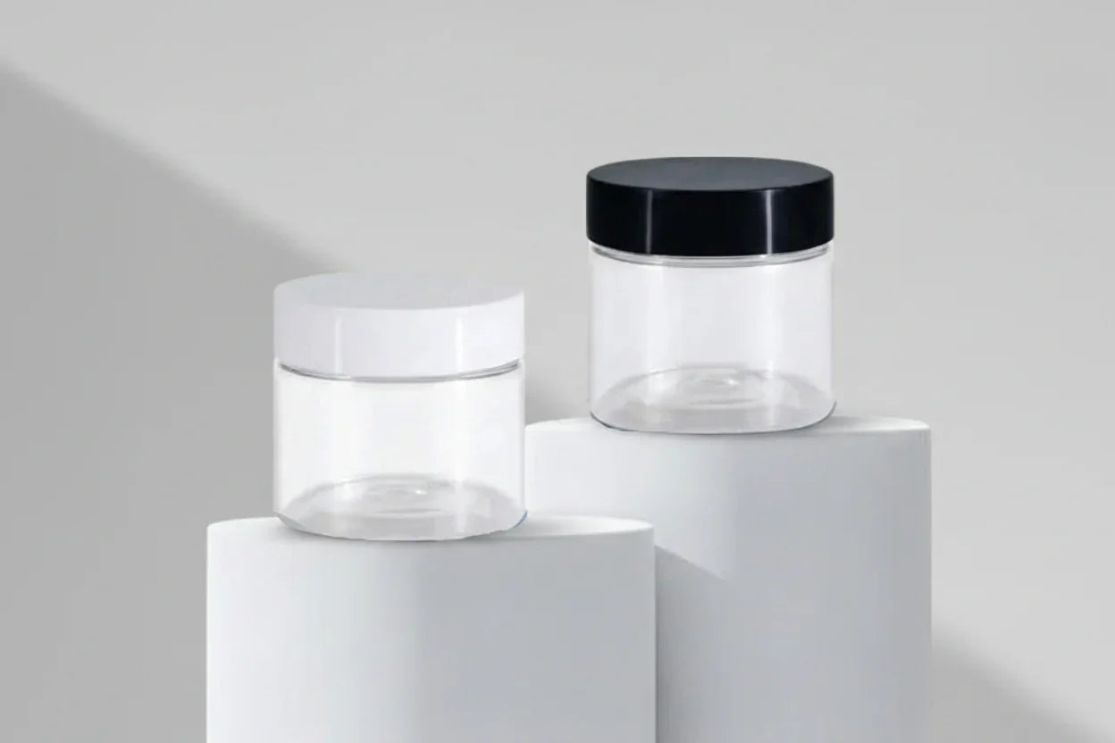 Acrylic Jar Aesthetic Pack – 25GM Acrylic Jar with Black & White Cap