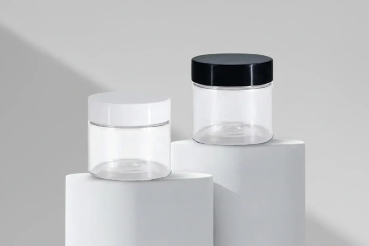 Acrylic Jar Aesthetic Pack – 8GM Acrylic Jar with Black & White Cap