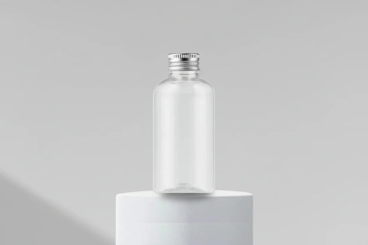 60ML Boston Transparent Plastic Bottle 24mm