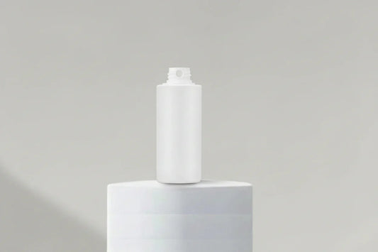 100ML Sleek White Color Cosmetic Plastic Bottle 24mm