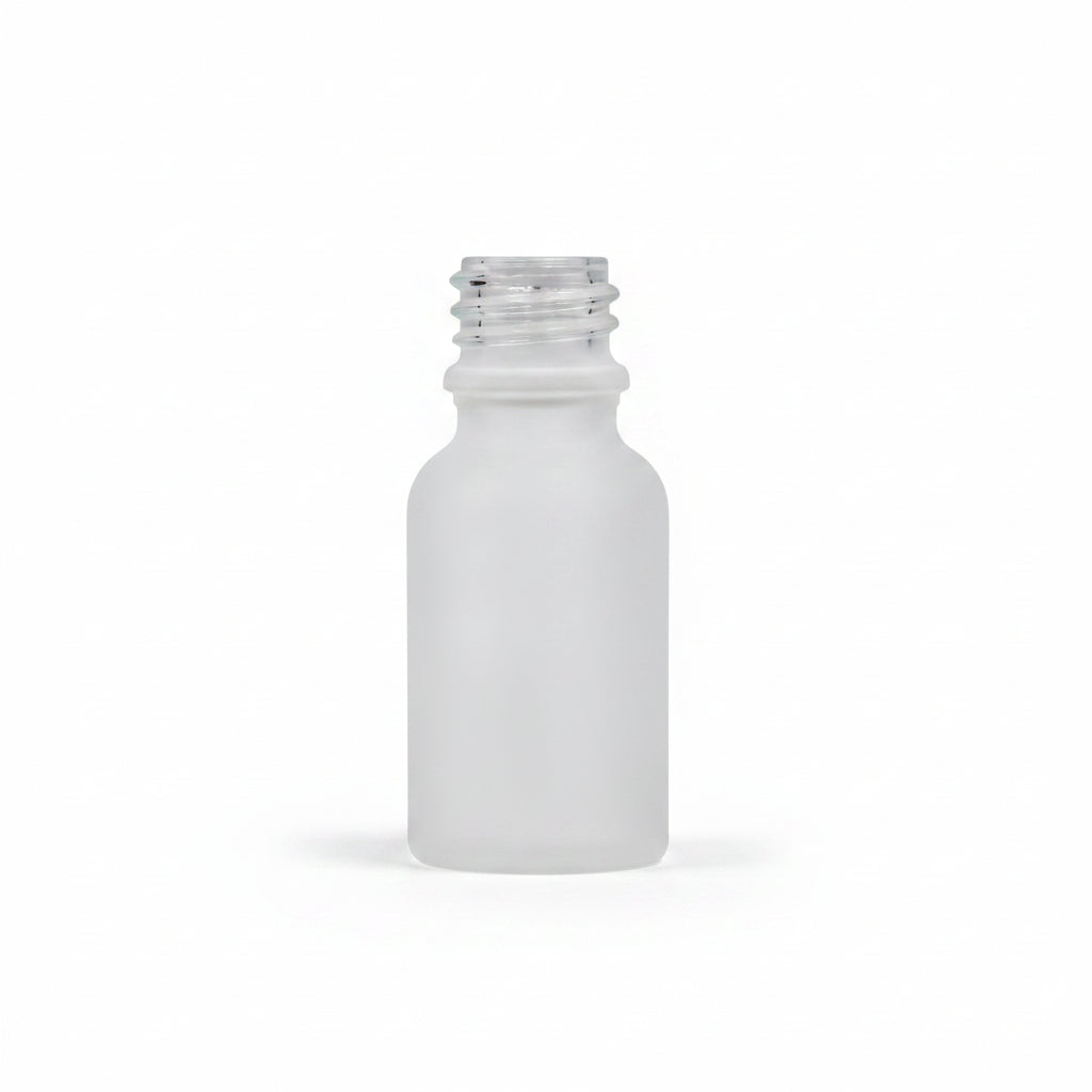 10ml Clear Frosted Glass Bottle (18mm Neck)
