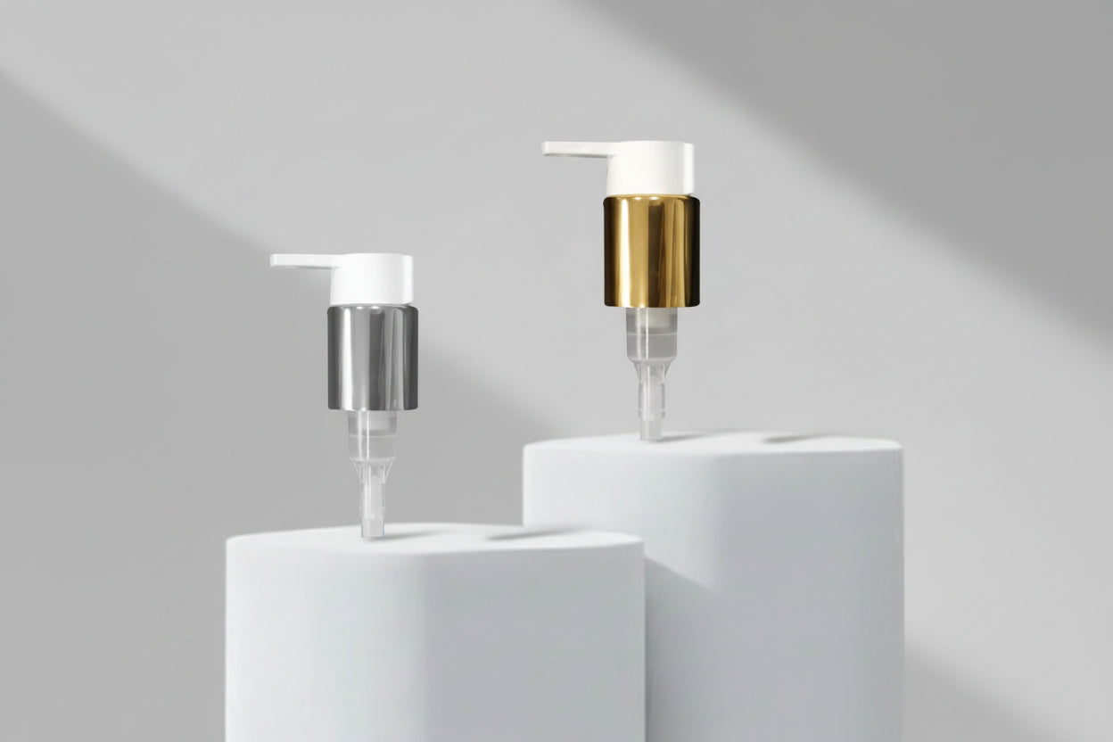 Aesthetic Pack – 24mm Premium Lotion Pump (Golden & Silver Finish)