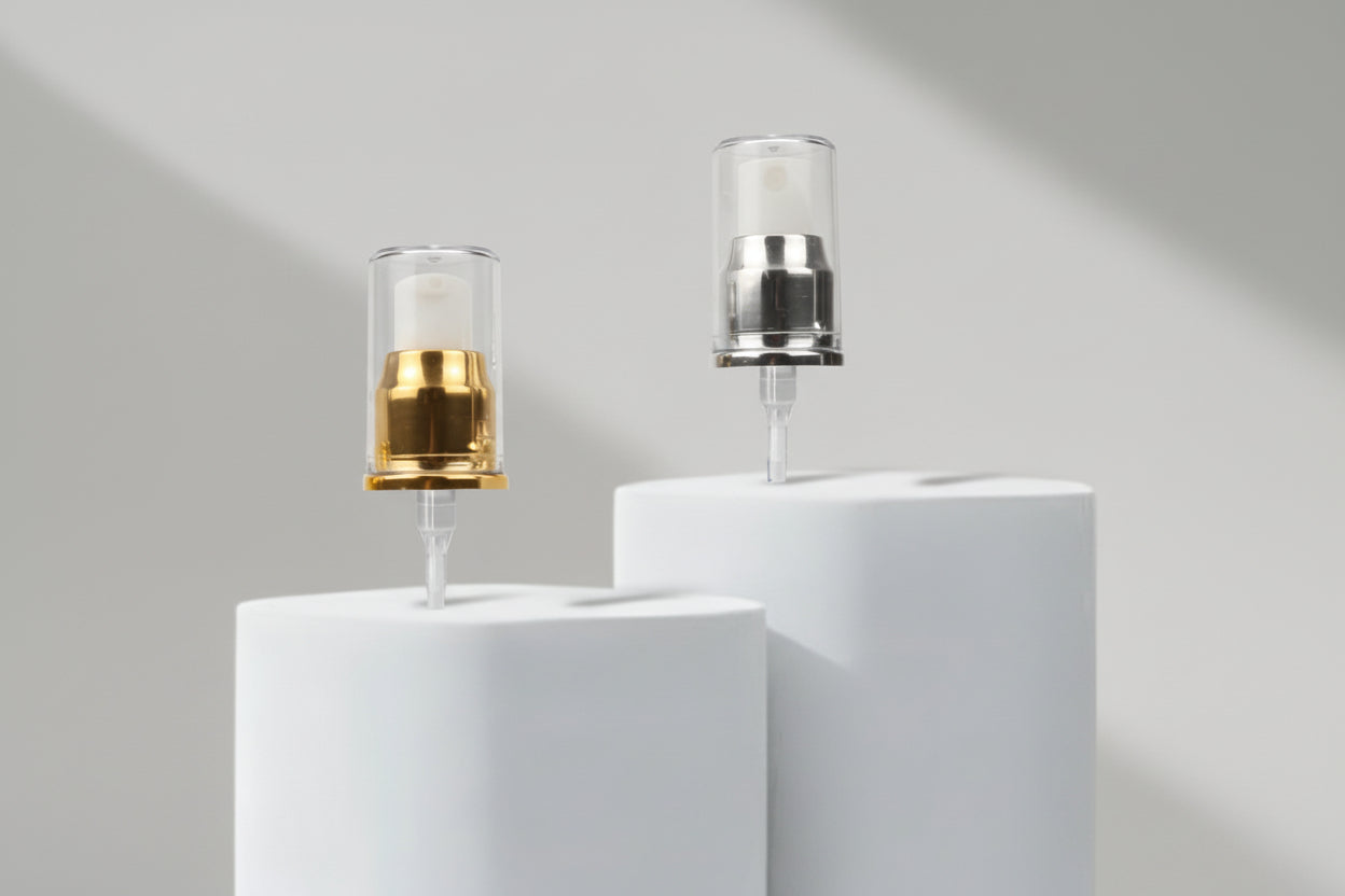 Aesthetic Pack 20mm Premium Cream Pump – Golden & Silver Finish