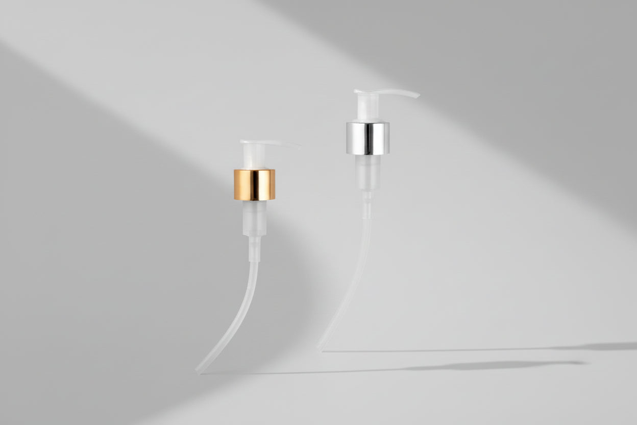 Aesthetic Pack 24mm Lotion Pump – Silver & Golden Finish