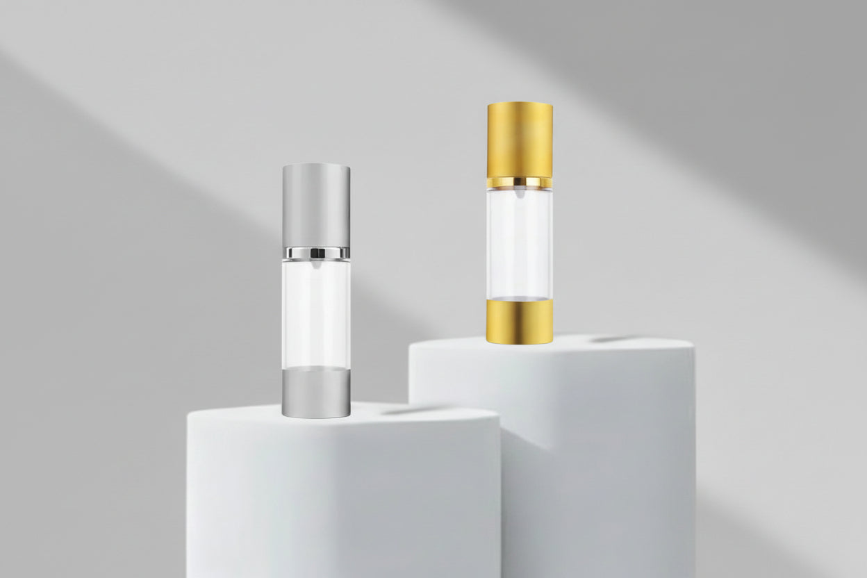 Airless Bootle Aesthetic Pack 30ml Luxury Airless Bottle with Lotion Cream Pump