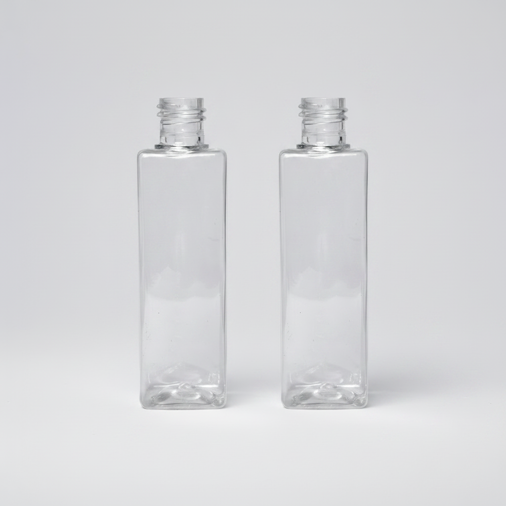 Pet Bottle 50ml SQUARE PET Bottle - 20mm Neck