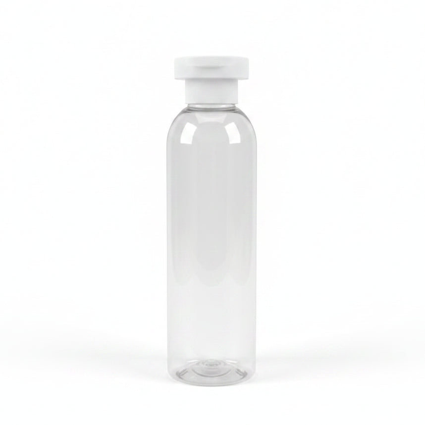 200 ml Avon PET Bottle with 24/410 Mushroom Flip-Top Cap