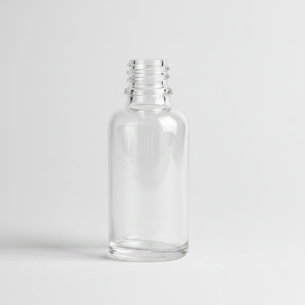 30ml Clear Glass Bottle (18mm Neck)