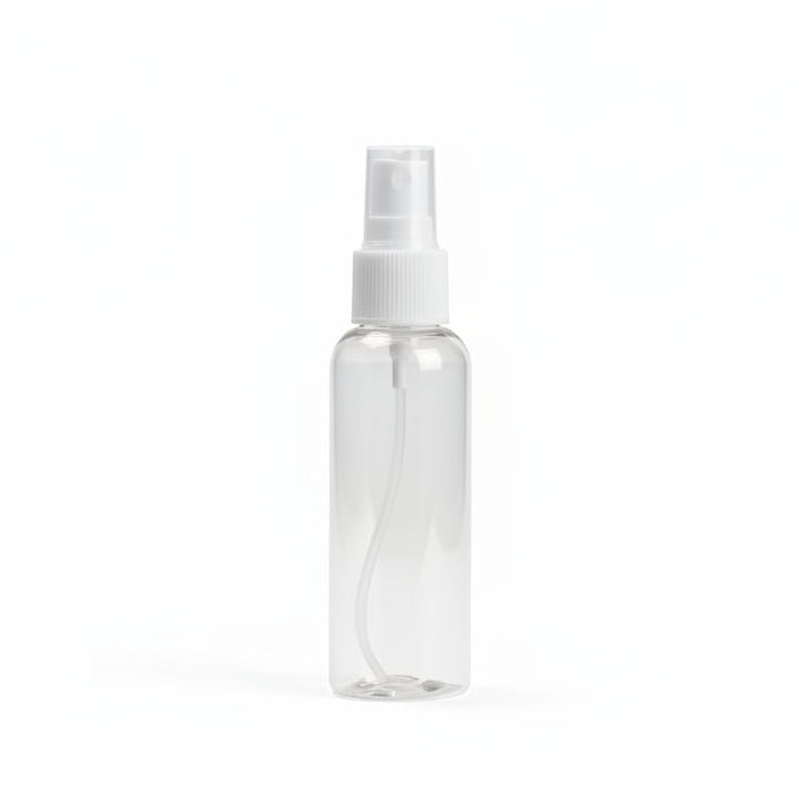 Pet Bottle 50ml Plastic Bottle with Mist Spray Pump Whit & Black
