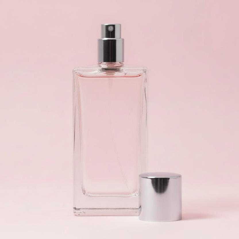 Glass Bottle 100 ml ZCKF Perfume Glass Bottle + Black Pump + Black Cap + Crimping Tool AP