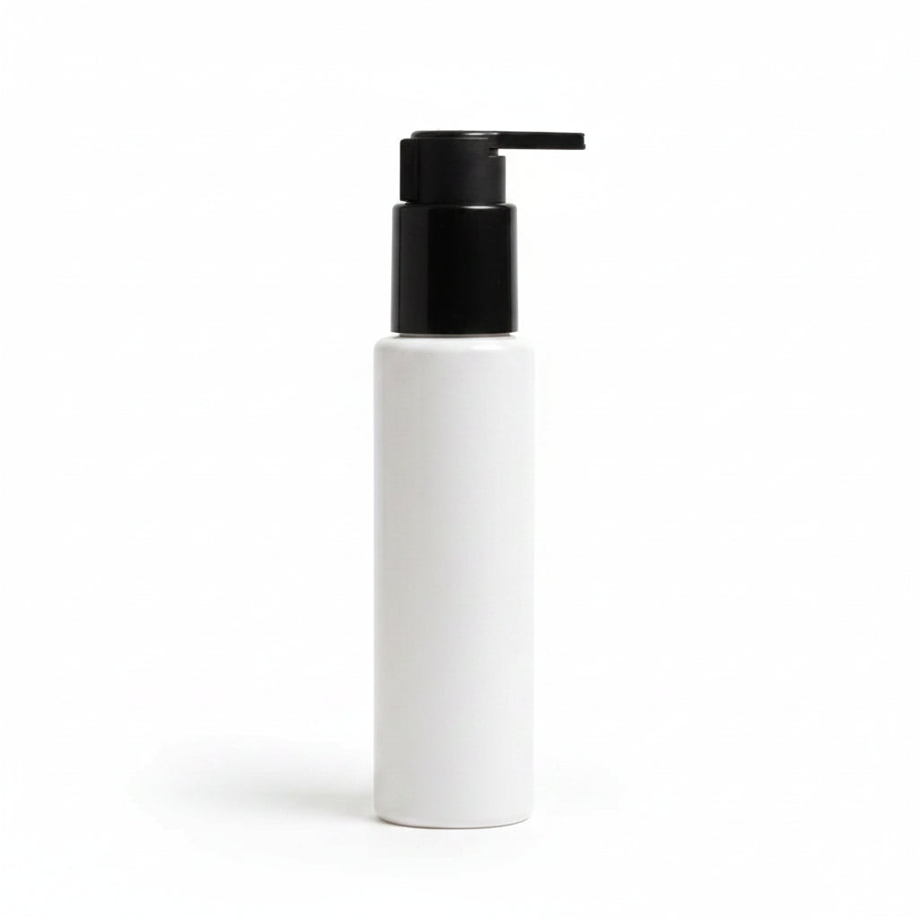 100 ml PET Sleek Bottle with 24/410 Long Beak Pump for Liquid Packaging