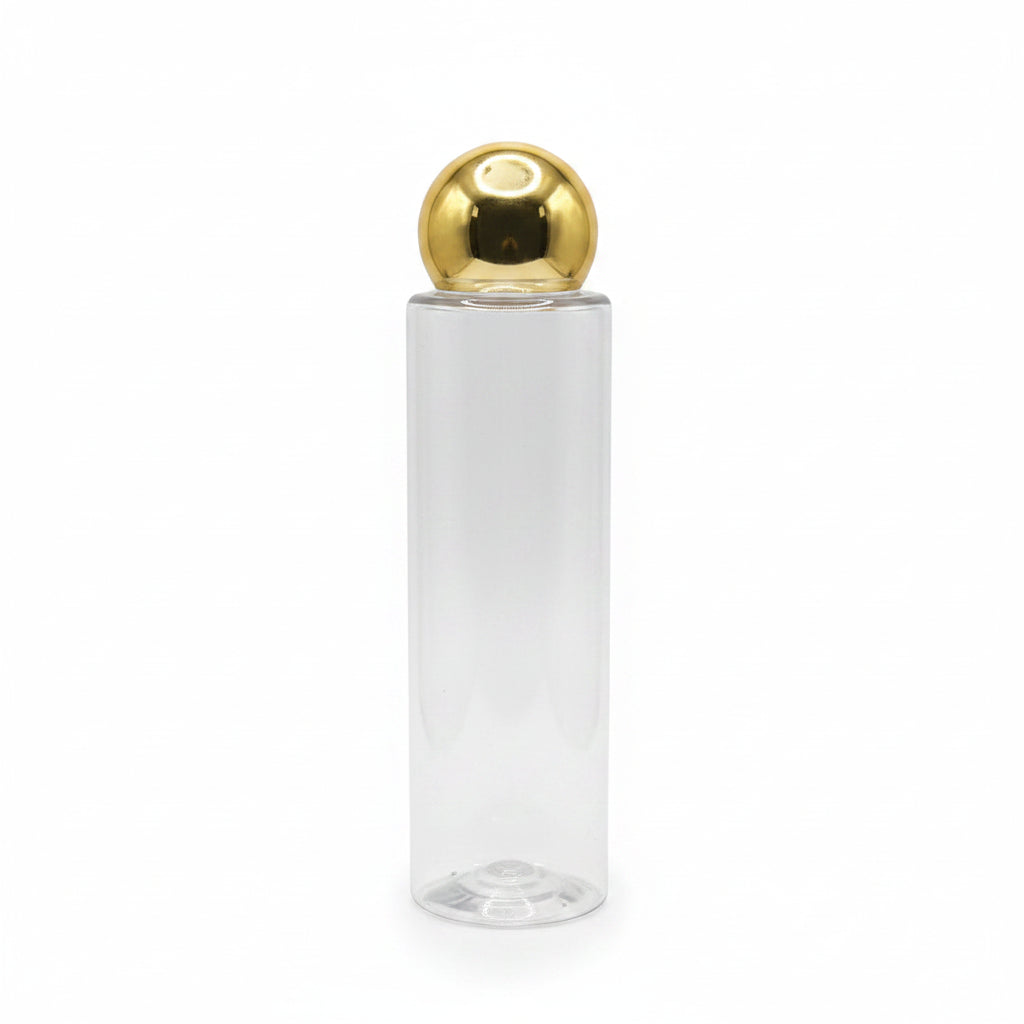 Pet Bottle 100ML PET Sleek Bottle with 24/410 Dom Flip-Top Cap for Skincare and Personal Care Packaging