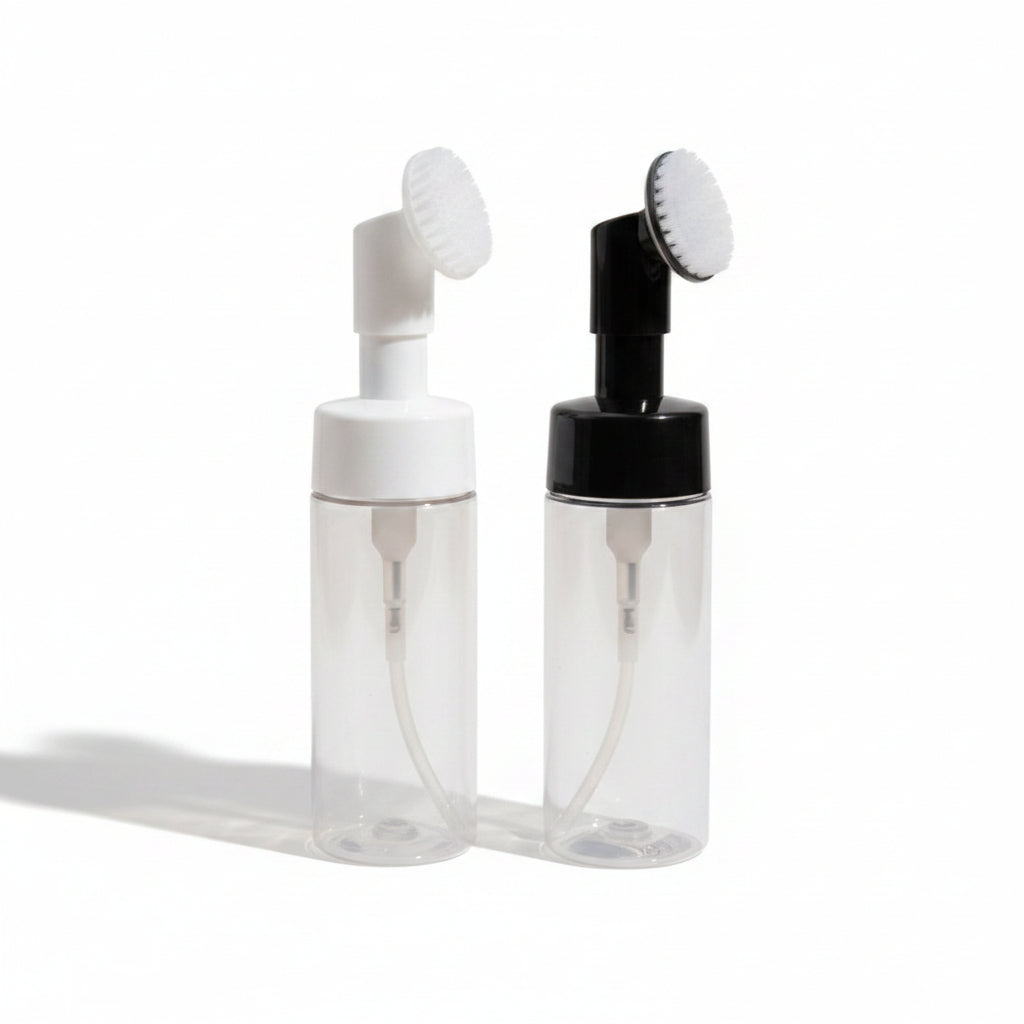 Pet Bottle Foaming Bottle With Brush – (100ml)