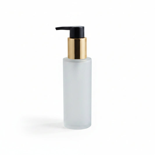 Clear Frosted Glass Bottle