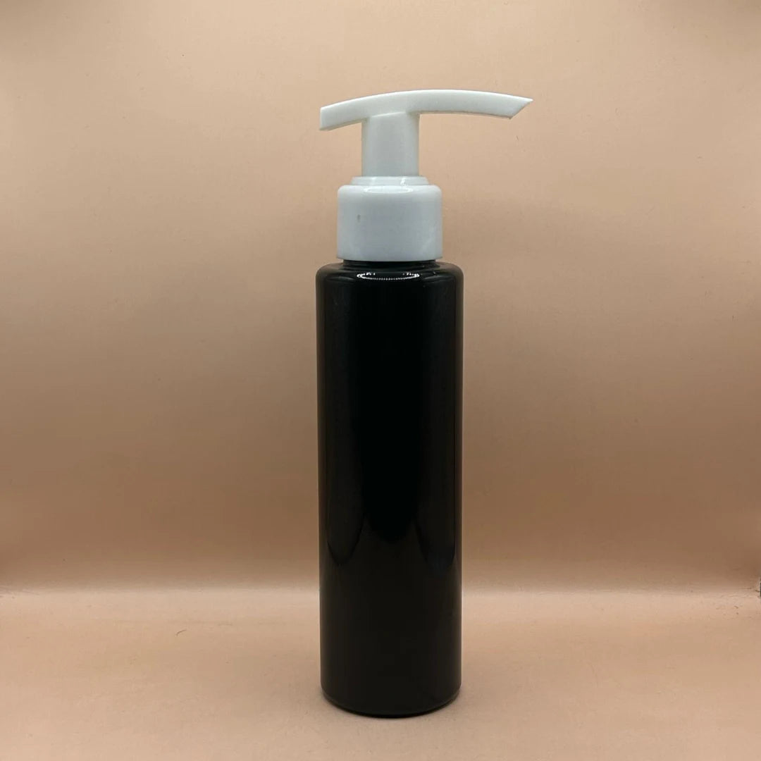 100 ml PET Sleek Bottle_black (white cap)