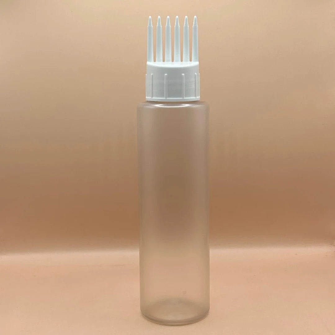 Pet Bottle 100ML PET Sleek Bottle with 24/410 Comb Applicator – Perfect for Hair Care and Personal Care Products
