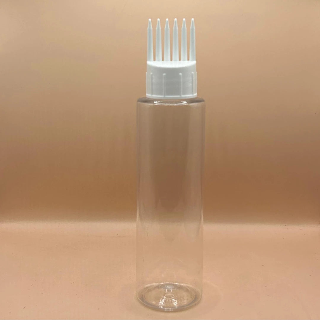 Pet Bottle 100ML PET Sleek Bottle with 24/410 Comb Applicator – Perfect for Hair Care and Personal Care Products