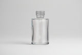 Aesthetic Pack – 100ml Clear Flat Shoulder Glass Bottle (20mm Neck)