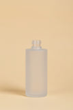 Aesthetic Pack – 100ml Clear Frosted Flat Shoulder Glass Bottle (24mm Neck)