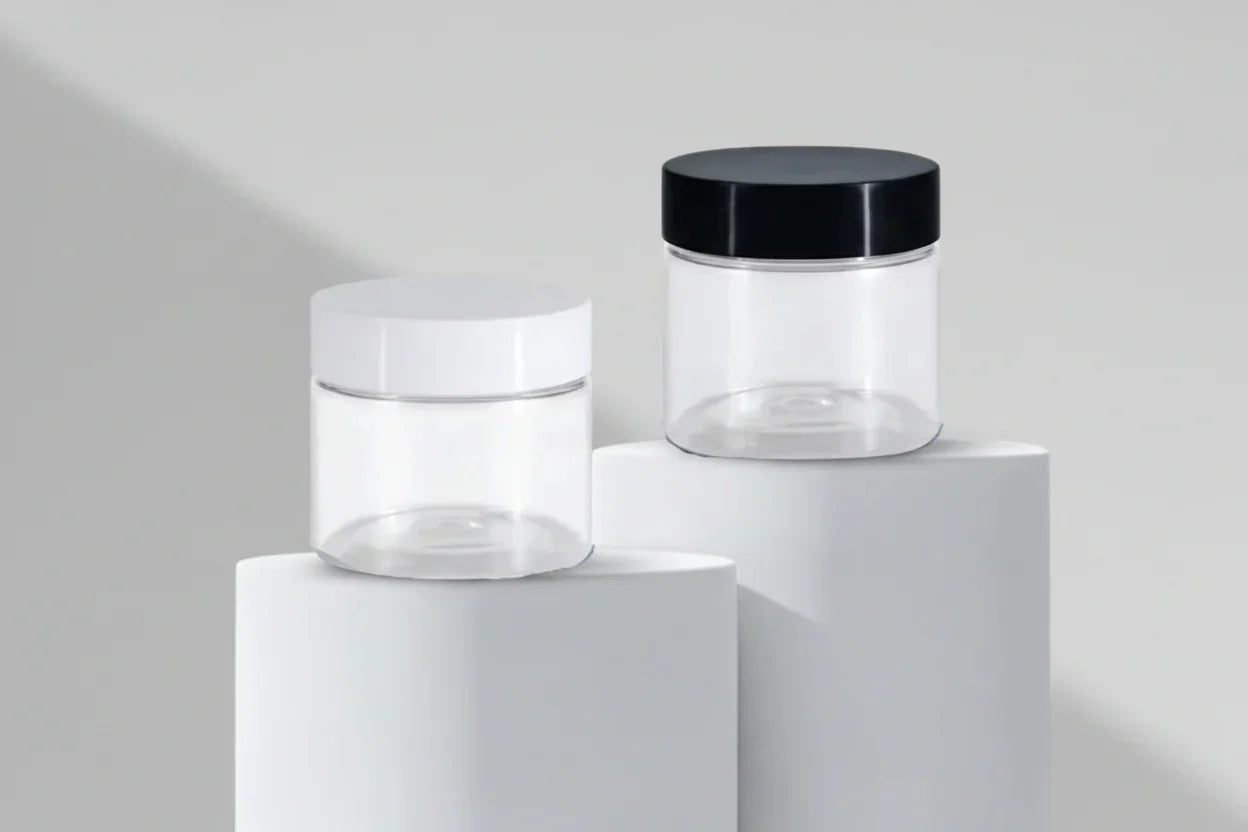Aesthetic Pack – AP 100GM Acrylic Jar with Black / White Cap
