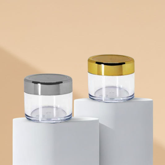 8GM Acrylic Jar with Golden or Silver Cap