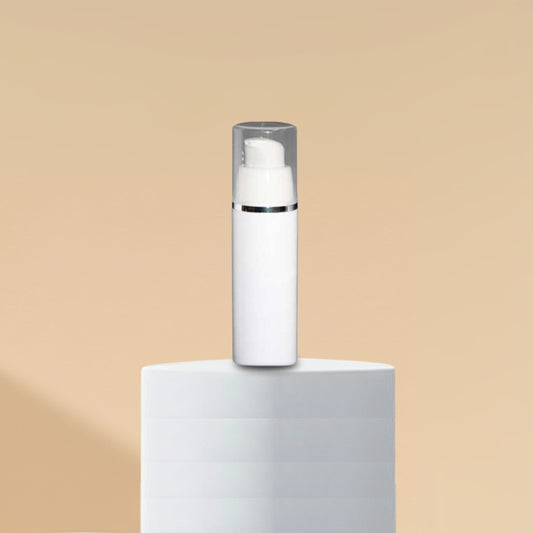 15ml PP Airless Bottle with Silver Line