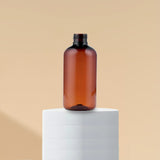 200ML Boston Amber Transparent Plastic Bottle 24mm