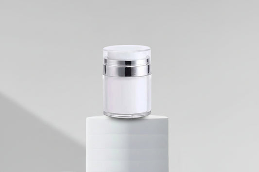 Aesthetic Pack – 30GM Button Press Airless Pump Cream Jar