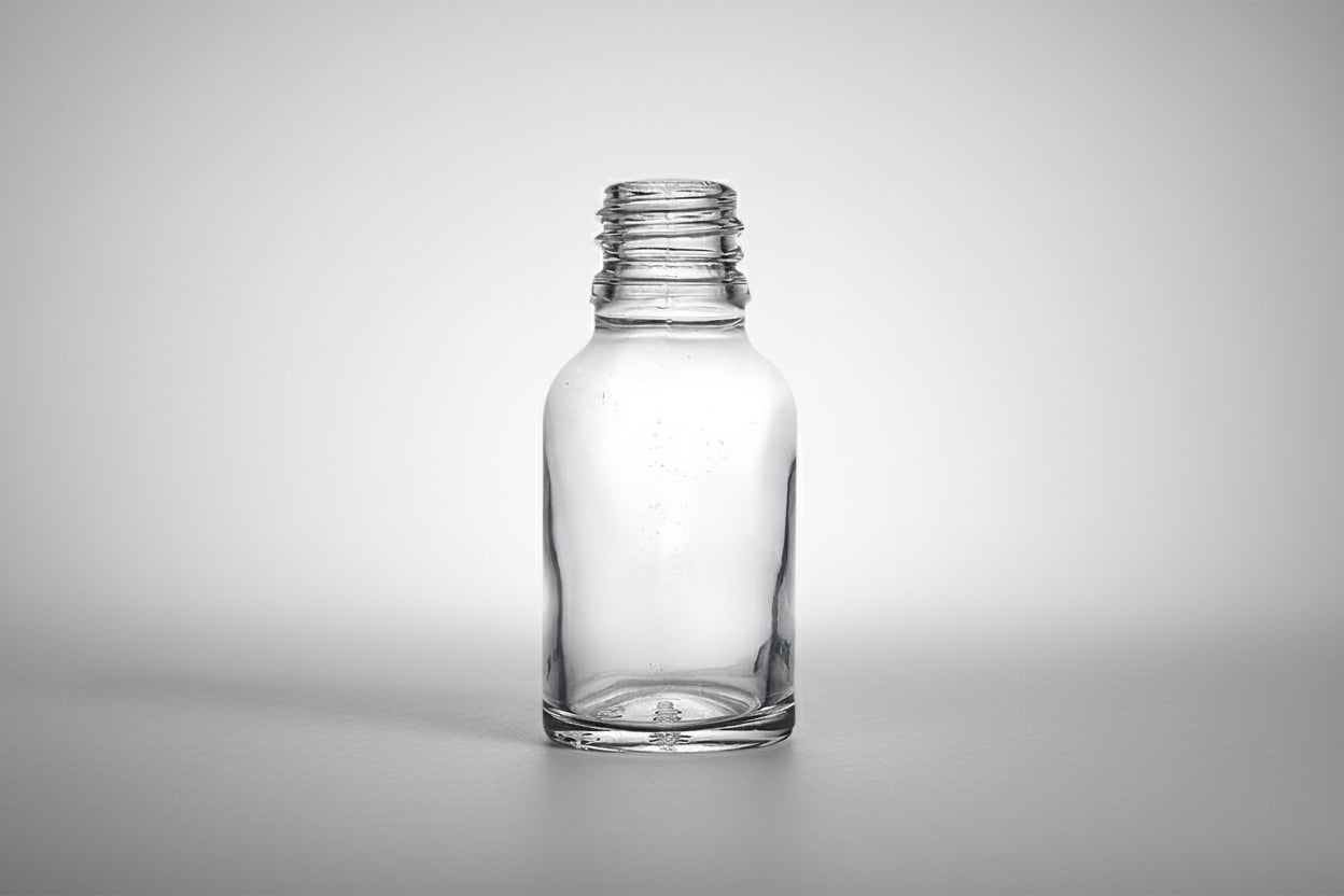 Aesthetic Pack – 10ml Clear Glass Bottle (18mm Neck)