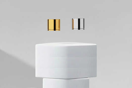 Aesthetic Pack 20mm Glossy Cap – Golden &amp; Silver