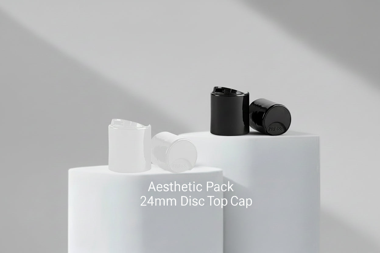 Aesthetic Pack 24mm Disc Top Cap – Black &amp; White