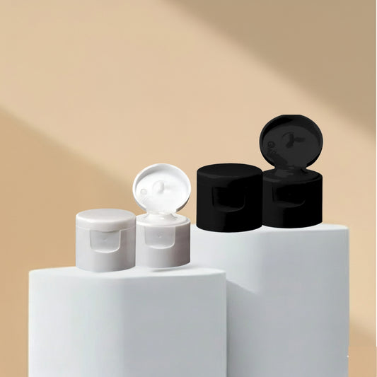 20mm Fliptop Cap Black and White