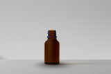 15 ml Amber Frosted Glass Bottle With 18mm Neck