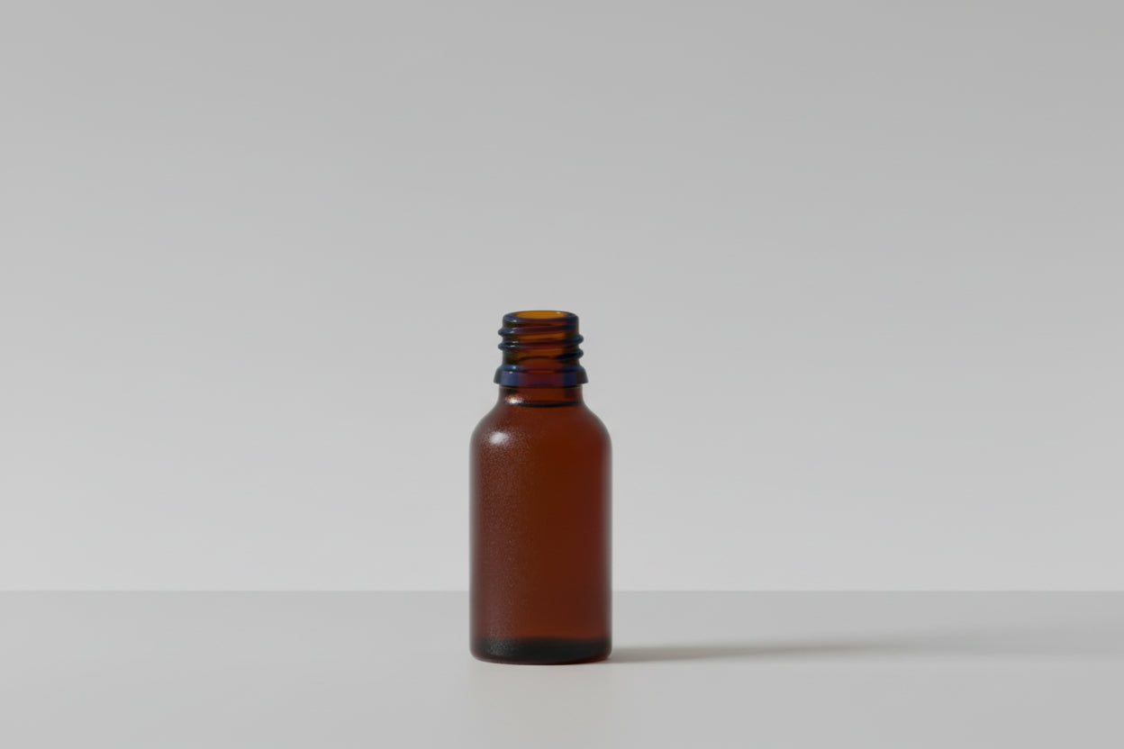 10 ml Amber Frosted Glass Bottle With 18mm Neck