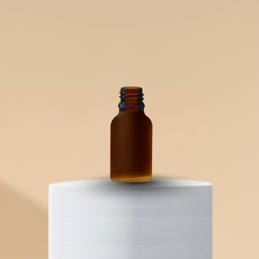 10 ml Amber Frosted Glass Bottle With 18mm Neck