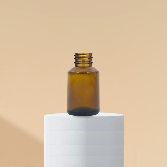 30 ml Amber Slant Glass Bottle With 20mm Neck