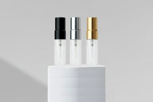 Aesthetic Pack – 5ml Mini Perfume Spray Clear Glass Bottle with Aluminium Mist Pump