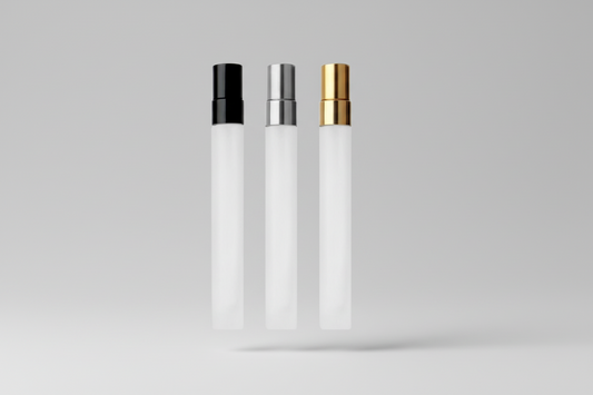 Aesthetic Pack – 15ml Mini Perfume Frosted Glass Bottle with Aluminium Mist Pump