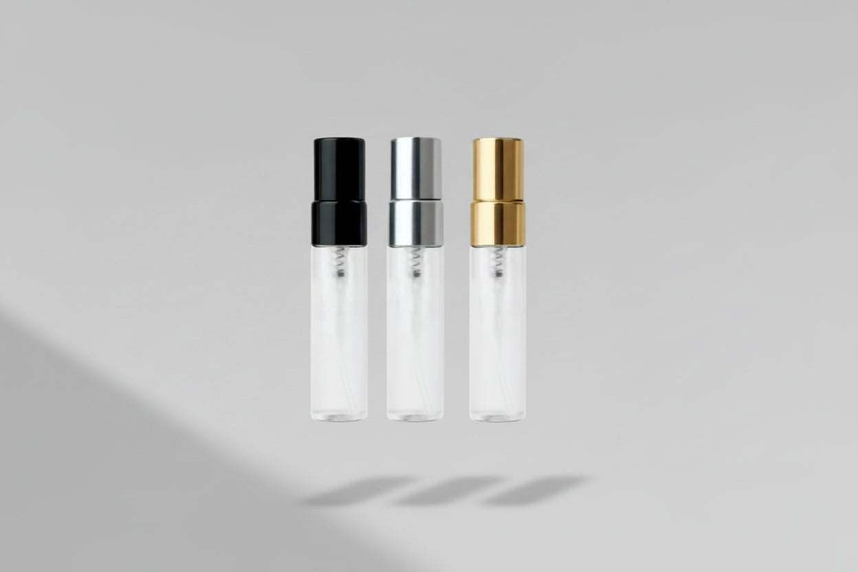 Aesthetic Pack – 10ml Mini Perfume Glass Bottle with Aluminium Mist Pump