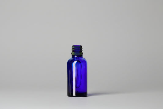 Aesthetic Pack 30ML Blue Glass Bottle – 18mm Neck