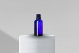 Aesthetic Pack 50ML Blue Glass Bottle – 18mm Neck