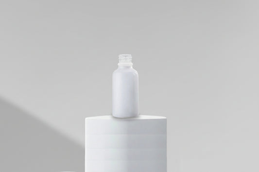 Aesthetic Pack 15ML White Glossy Glass Bottle