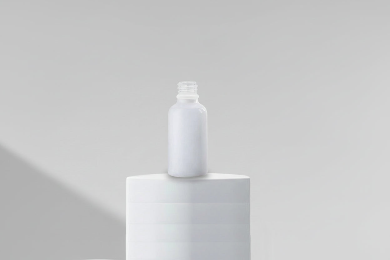 Glass Bottle Aesthetic Pack 10ML White Glossy Glass Bottle