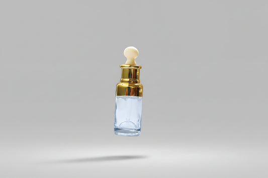 Aesthetic Pack – 30ml Rectangular Clear Glass Dropper Bottle (18mm Neck)