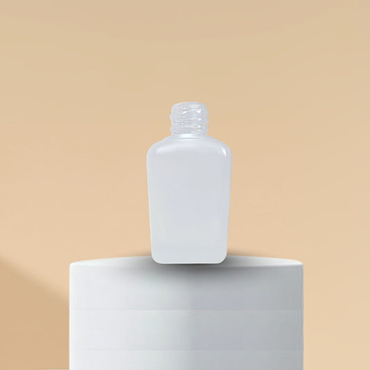 30ml Clear Square Frosted Glass Bottle 18mm