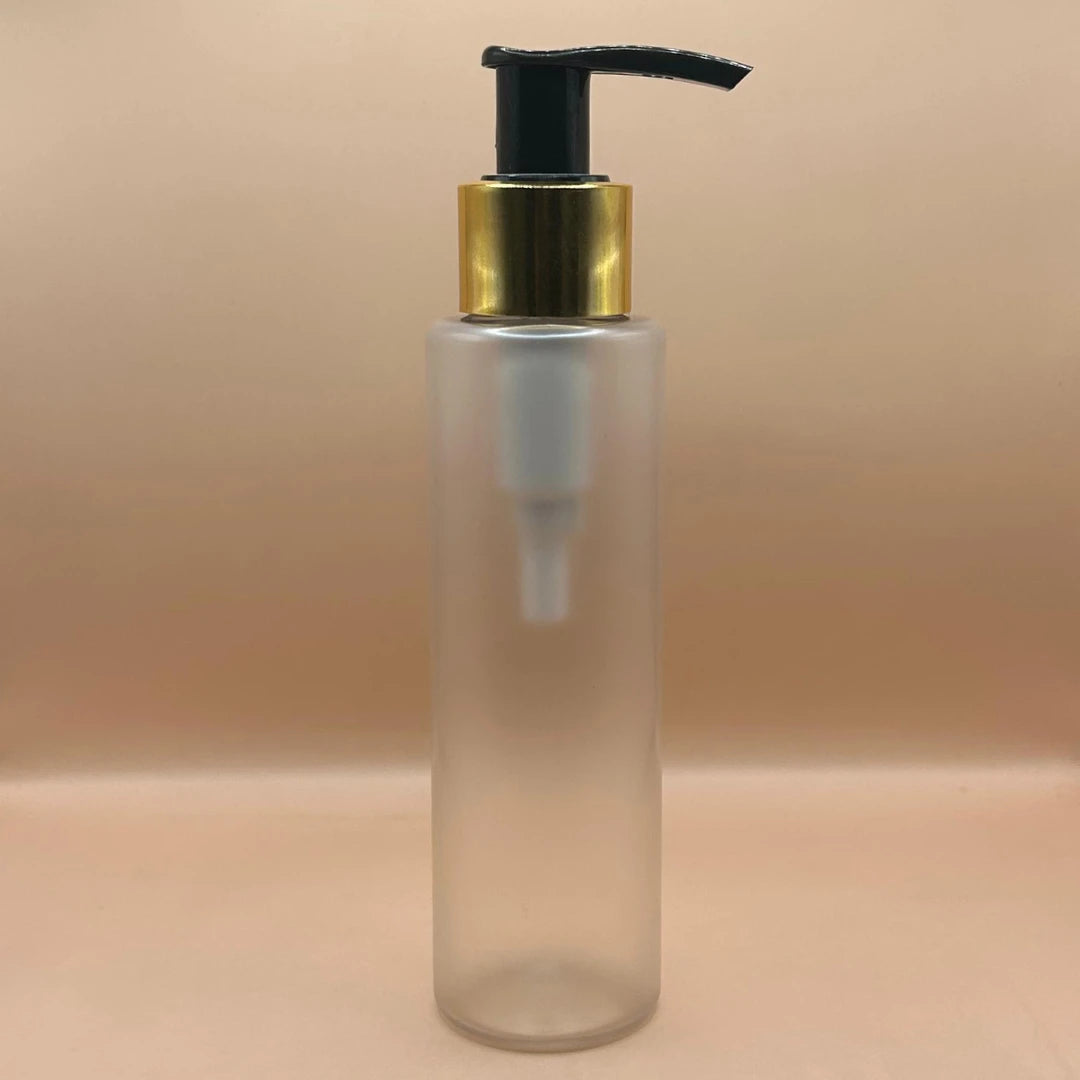 AP 100ML PET Sleek Bottle with 24/410 L1 Dispenser Pump – Perfect for Lotion, Shampoo, and More