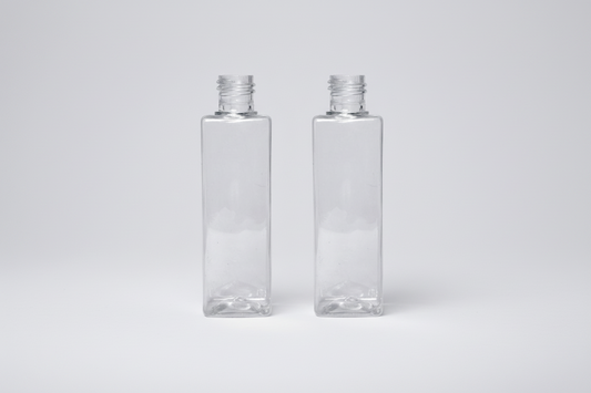 50ml SQUARE PET Bottle  - 20mm Neck