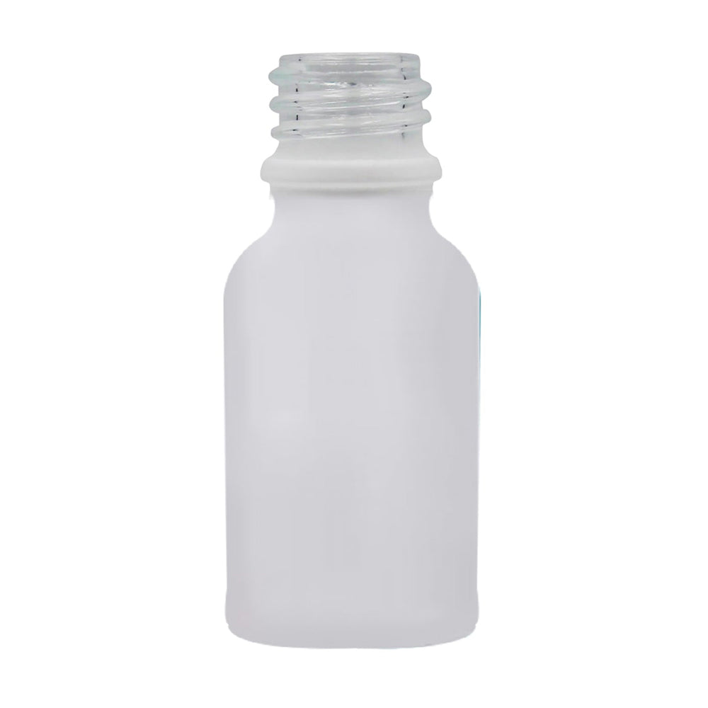 15 ml Clear Frosted Glass Bottle With 18mm Neck